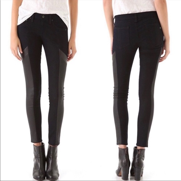 Rag and Bone Grand Prix Motocross Leather Jeans - Picture 2 of 14